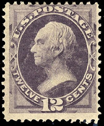 Price of US Stamp Scott Catalogue # 151: 12c 1870 Clay Without Grill. Cherrystone Auctions, Mar 2009, Sale 200903, Lot 136