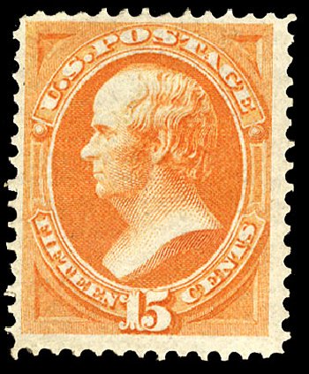 Prices of US Stamps Scott Catalogue #152: 15c 1870 Webster Without Grill. Cherrystone Auctions, Jun 2009, Sale 200906, Lot 78