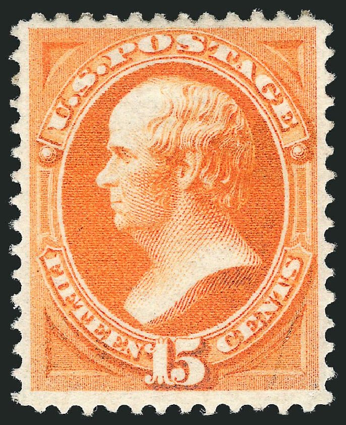 US Stamps Prices Scott Cat. # 152 - 1870 15c Webster Without Grill. Robert Siegel Auction Galleries, May 2013, Sale 1044, Lot 138