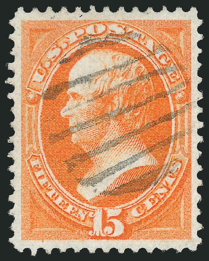 Price of US Stamp Scott # 152 - 1870 15c Webster Without Grill. Robert Siegel Auction Galleries, Oct 2012, Sale 1032, Lot 3240