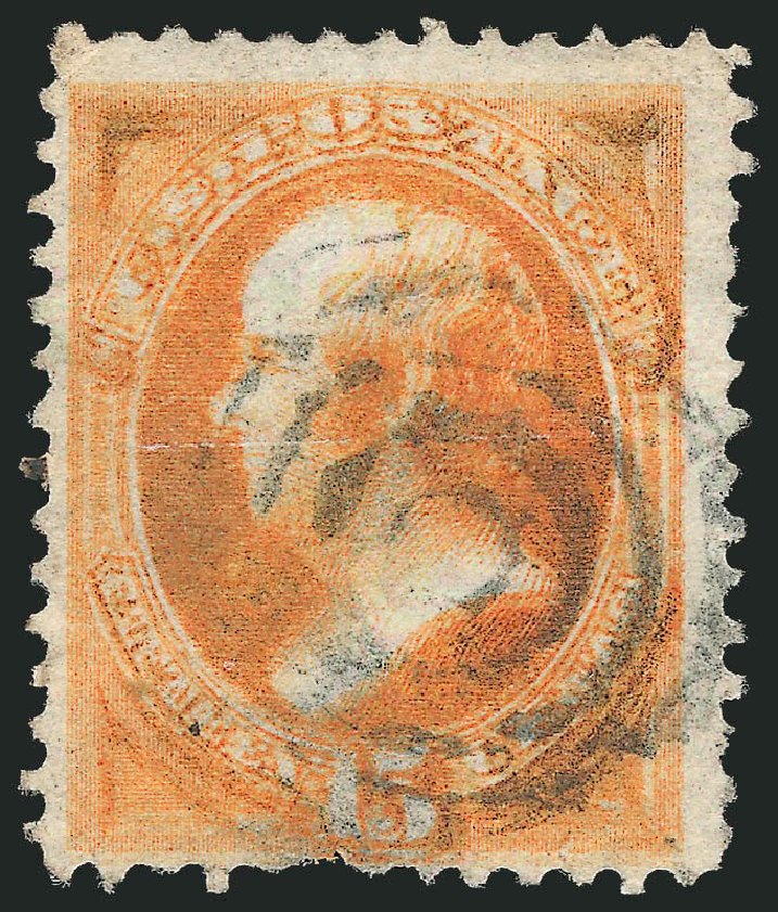 Values of US Stamps Scott Catalog #152: 15c 1870 Webster Without Grill. Robert Siegel Auction Galleries, Sep 2012, Sale 1027, Lot 61