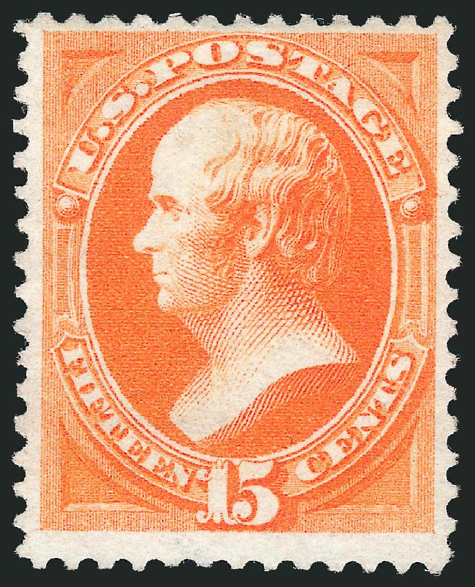 US Stamp Price Scott Cat. # 152 - 15c 1870 Webster Without Grill. Robert Siegel Auction Galleries, Mar 2012, Sale 1021, Lot 364