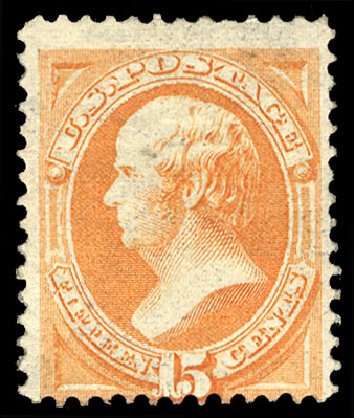 Values of US Stamp Scott Catalogue #152 - 15c 1870 Webster Without Grill. Cherrystone Auctions, Oct 2012, Sale 201210, Lot 95