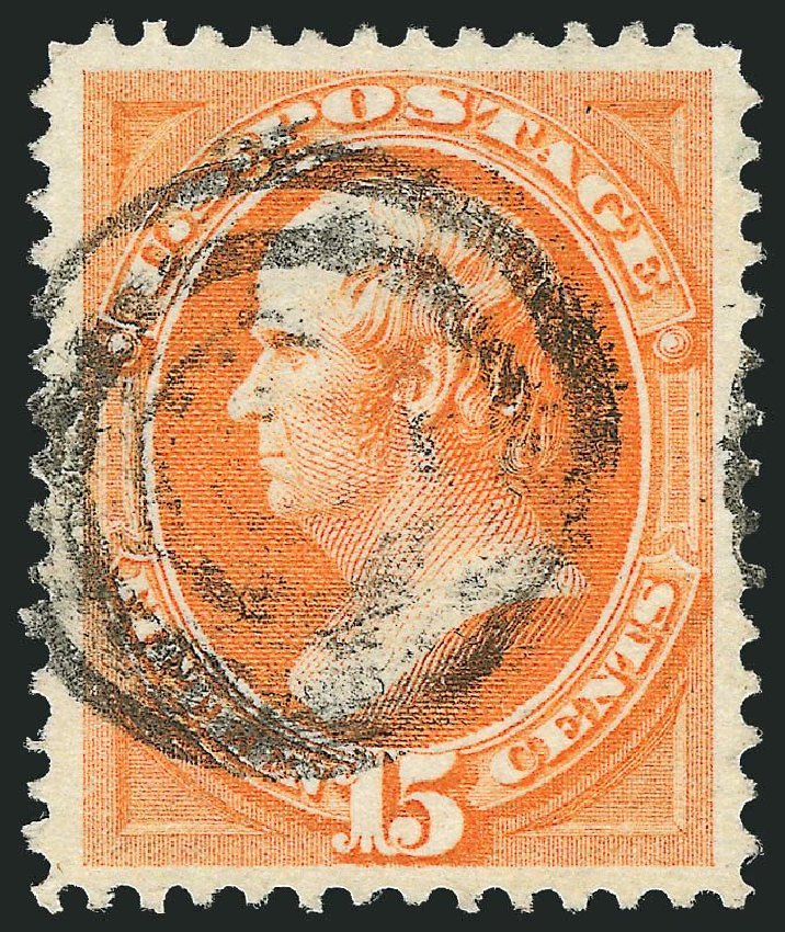 US Stamps Price Scott Catalogue #152: 1870 15c Webster Without Grill. Robert Siegel Auction Galleries, Nov 2014, Sale 1084, Lot 3403