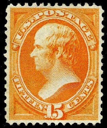 US Stamp Value Scott Catalogue # 152 - 15c 1870 Webster Without Grill. Matthew Bennett International, May 2008, Sale 327, Lot 156