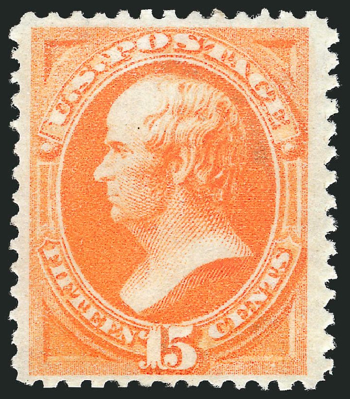 US Stamps Value Scott # 152 - 15c 1870 Webster Without Grill. Robert Siegel Auction Galleries, Oct 2012, Sale 1033, Lot 4086