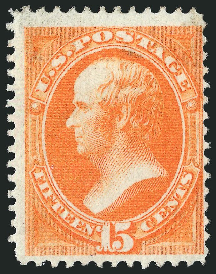 Costs of US Stamps Scott 152 - 1870 15c Webster Without Grill. Robert Siegel Auction Galleries, Jul 2013, Sale 1050, Lot 286