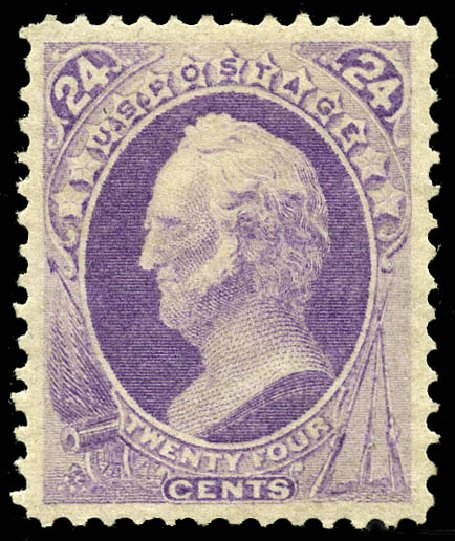 Price of US Stamps Scott # 153: 1870 24c Winfield Scott Without Grill. Matthew Bennett International, May 2014, Sale 350, Lot 267