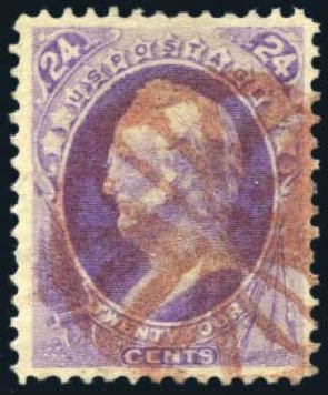 Cost of US Stamp Scott Catalog #153: 24c 1870 Winfield Scott Without Grill. Harmer-Schau Auction Galleries, Jul 2010, Sale 86, Lot 397