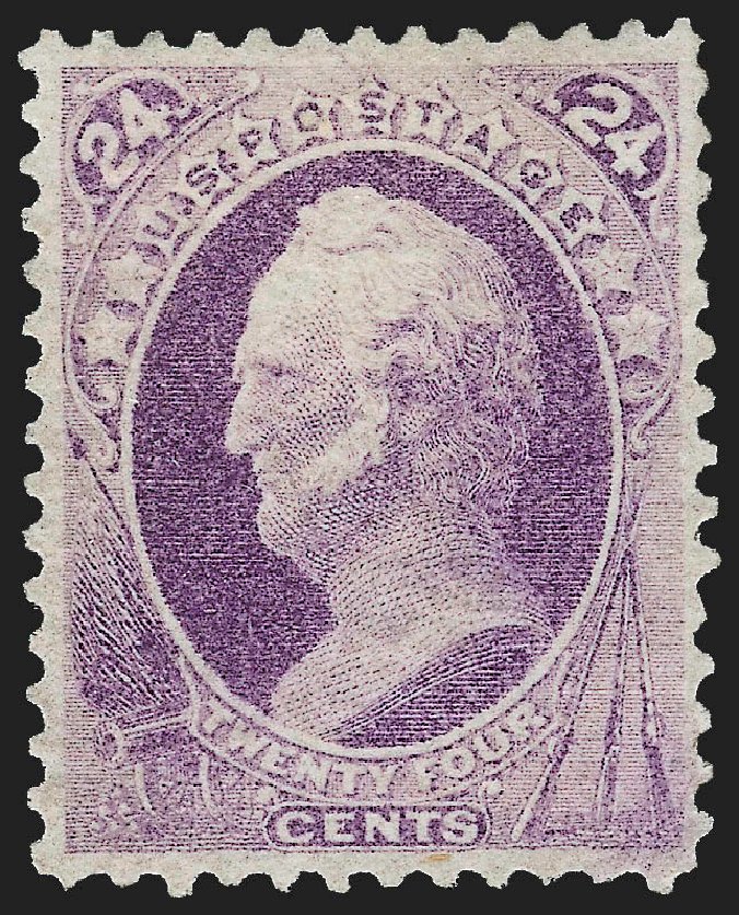 Costs of US Stamps Scott #153 - 1870 24c Winfield Scott Without Grill. Robert Siegel Auction Galleries, Dec 2012, Sale 1037, Lot 1727