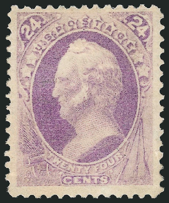 Cost of US Stamp Scott Catalog #153 - 24c 1870 Winfield Scott Without Grill. Robert Siegel Auction Galleries, Apr 2015, Sale 1096, Lot 287