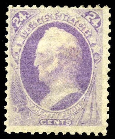 Price of US Stamp Scott Cat. #153: 24c 1870 Winfield Scott Without Grill. Matthew Bennett International, Mar 2012, Sale 344, Lot 4368