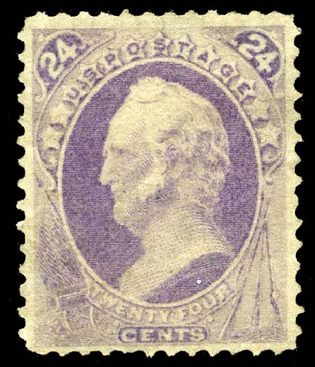 Prices of US Stamp Scott Cat. #153: 24c 1870 Winfield Scott Without Grill. Matthew Bennett International, May 2014, Sale 350, Lot 268