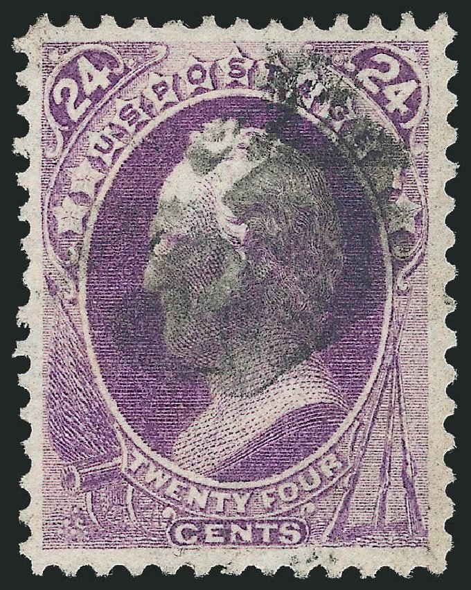 Prices of US Stamp Scott Cat. #153 - 1870 24c Winfield Scott Without Grill. Robert Siegel Auction Galleries, Oct 2012, Sale 1032, Lot 3248