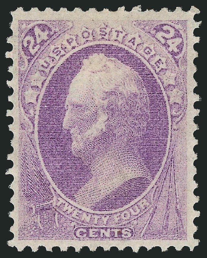 Prices of US Stamps Scott Catalog 153: 24c 1870 Winfield Scott Without Grill. Robert Siegel Auction Galleries, Jul 2013, Sale 1050, Lot 289