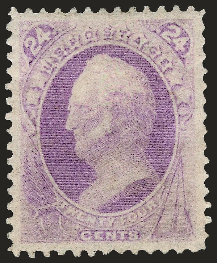 US Stamps Price Scott Catalog # 153 - 24c 1870 Winfield Scott Without Grill. Robert Siegel Auction Galleries, Dec 2008, Sale 967, Lot 4279