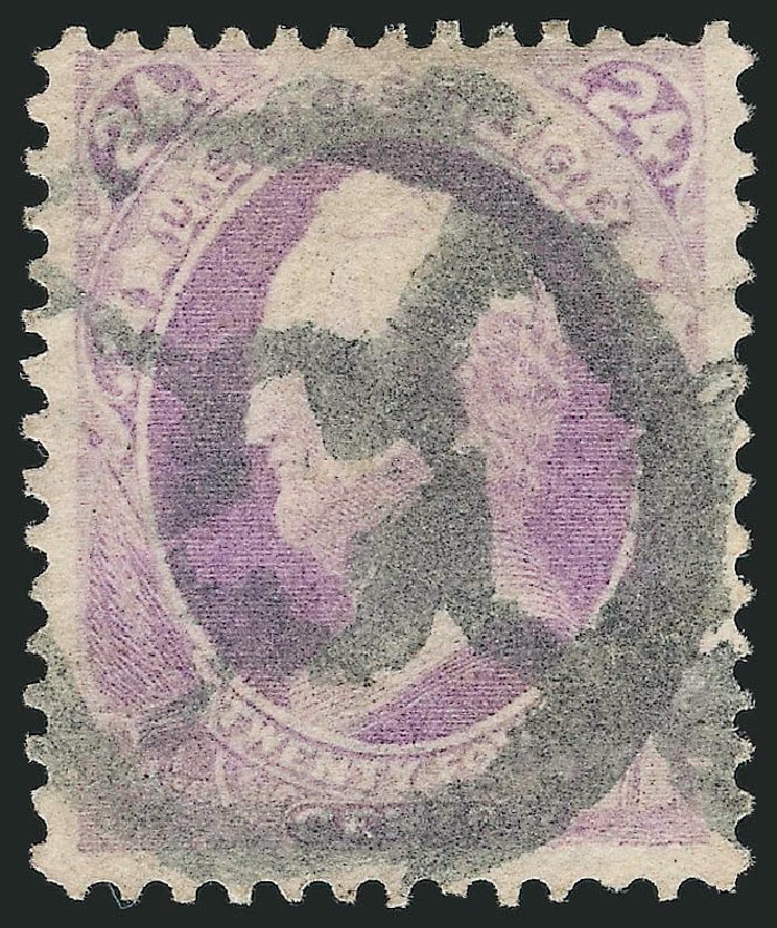 US Stamps Prices Scott 153 - 24c 1870 Winfield Scott Without Grill. Robert Siegel Auction Galleries, Sep 2009, Sale 976, Lot 1569