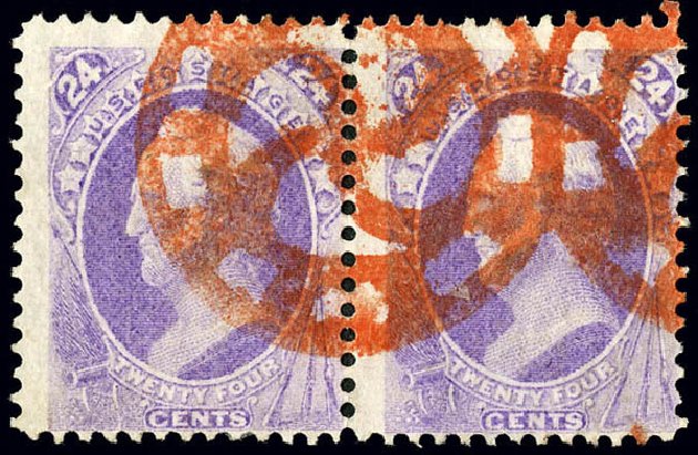 Cost of US Stamp Scott Cat. #153 - 24c 1870 Winfield Scott Without Grill. Matthew Bennett International, Dec 2008, Sale 330, Lot 1640