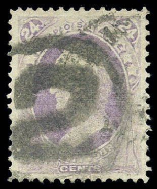 Cost of US Stamps Scott Cat. #153 - 24c 1870 Winfield Scott Without Grill. Matthew Bennett International, Sep 2010, Sale 333, Lot 3550