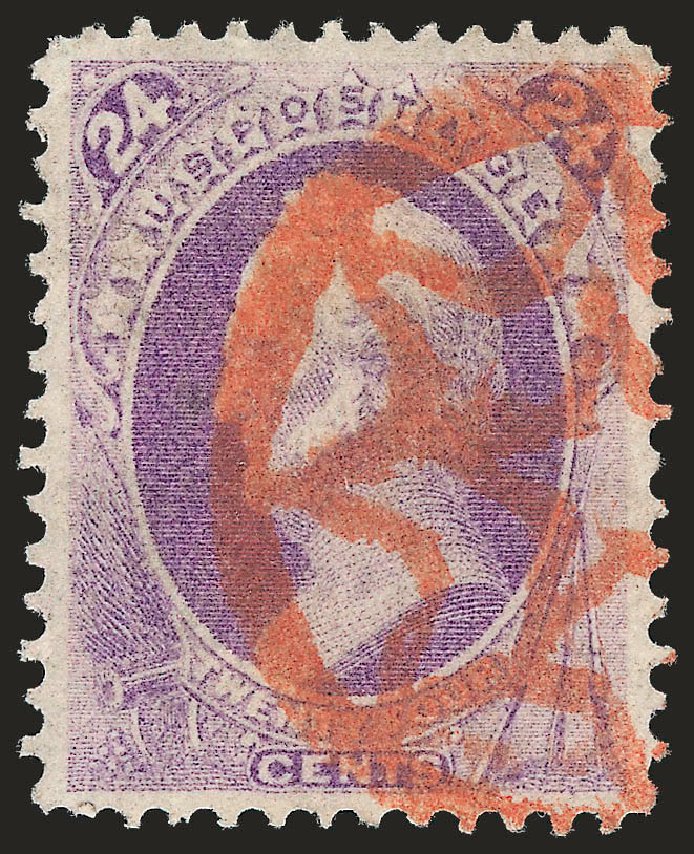 Price of US Stamps Scott 153: 1870 24c Winfield Scott Without Grill. Robert Siegel Auction Galleries, Sep 2009, Sale 976, Lot 1560