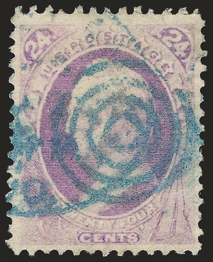 US Stamps Prices Scott Catalog # 153: 1870 24c Winfield Scott Without Grill. Robert Siegel Auction Galleries, Sep 2009, Sale 976, Lot 1570