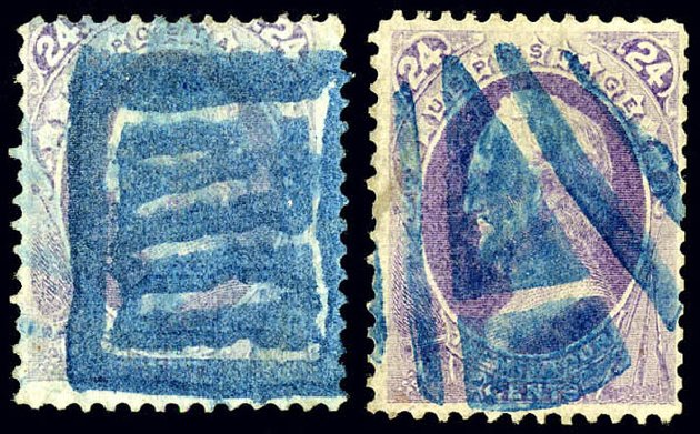 US Stamp Prices Scott Catalogue 153: 1870 24c Winfield Scott Without Grill. Matthew Bennett International, Dec 2008, Sale 330, Lot 1641