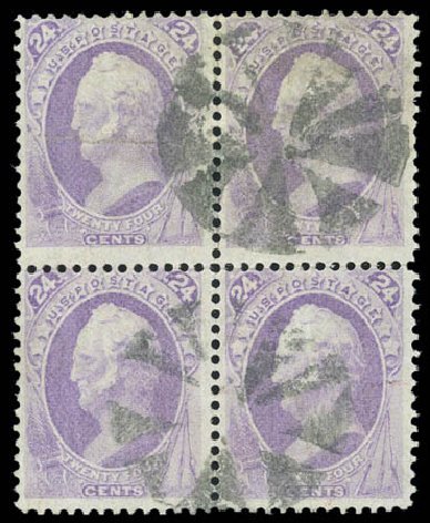 Prices of US Stamp Scott Cat. #153: 24c 1870 Winfield Scott Without Grill. Matthew Bennett International, Sep 2010, Sale 333, Lot 3551