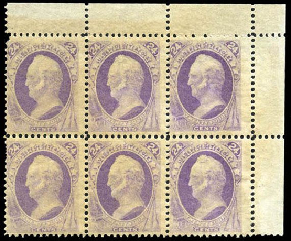 Values of US Stamp Scott Cat. 153 - 1870 24c Winfield Scott Without Grill. Matthew Bennett International, Mar 2011, Sale 336, Lot 1201