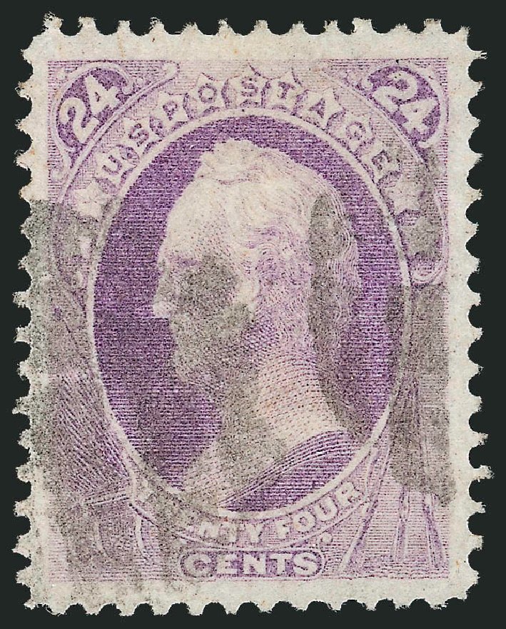 Value of US Stamp Scott Catalogue # 153 - 24c 1870 Winfield Scott Without Grill. Robert Siegel Auction Galleries, Oct 2012, Sale 1032, Lot 3241