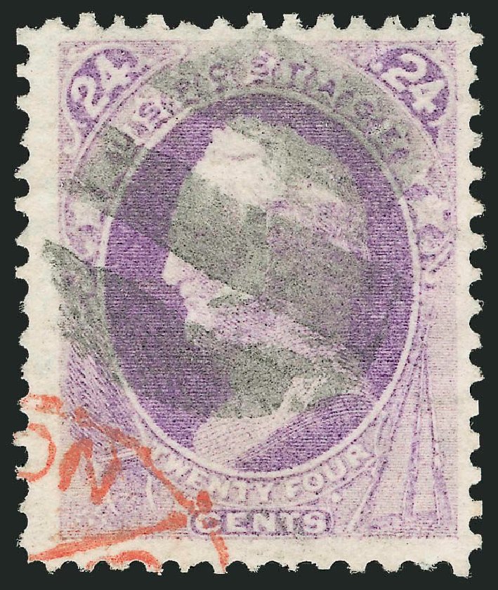 Cost of US Stamps Scott Catalogue #153 - 24c 1870 Winfield Scott Without Grill. Robert Siegel Auction Galleries, Jul 2013, Sale 1050, Lot 291