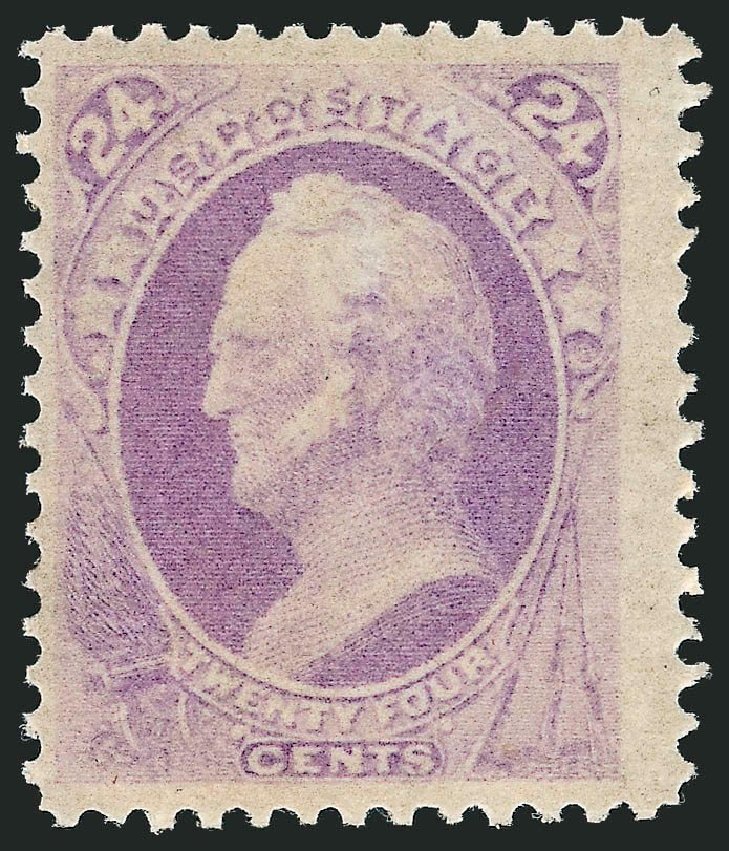 Value of US Stamp Scott # 153 - 1870 24c Winfield Scott Without Grill. Robert Siegel Auction Galleries, Nov 2013, Sale 1057, Lot 731