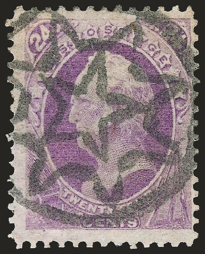 Prices of US Stamps Scott Cat. #153: 1870 24c Winfield Scott Without Grill. Robert Siegel Auction Galleries, Oct 2008, Sale 963, Lot 761