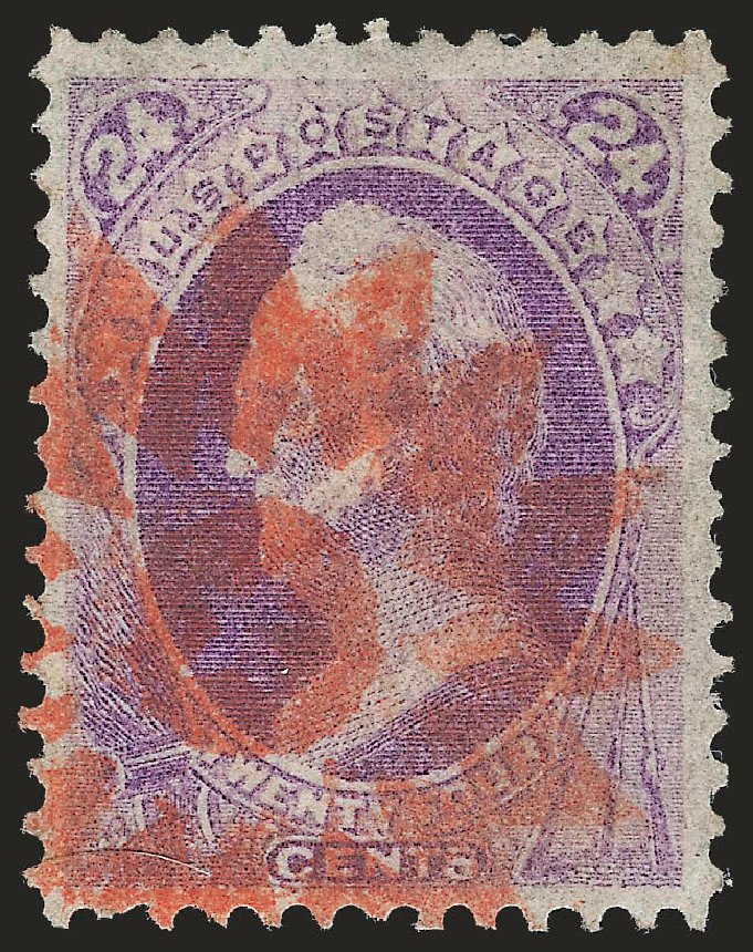 US Stamp Price Scott Catalog # 153: 1870 24c Winfield Scott Without Grill. Robert Siegel Auction Galleries, Sep 2009, Sale 976, Lot 1571