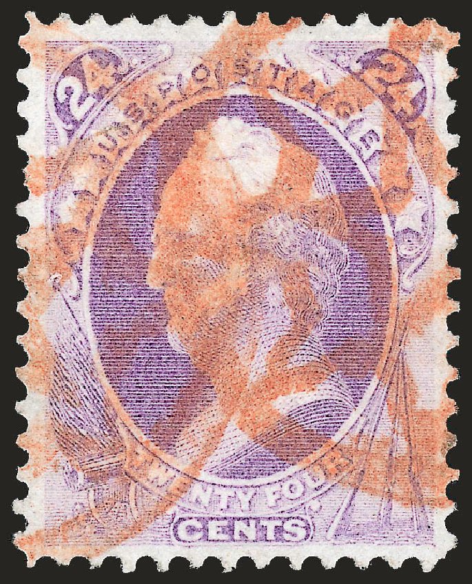 Value of US Stamps Scott Cat. #153 - 24c 1870 Winfield Scott Without Grill. Robert Siegel Auction Galleries, Apr 2010, Sale 984, Lot 481