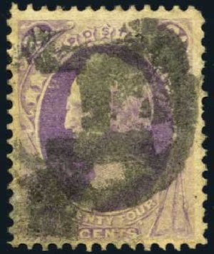Costs of US Stamp Scott Cat. 153 - 24c 1870 Winfield Scott Without Grill. Harmer-Schau Auction Galleries, Oct 2012, Sale 95, Lot 194