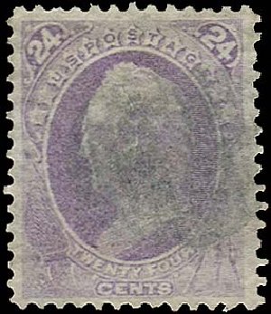 Price of US Stamps Scott Catalog #153: 1870 24c Winfield Scott Without Grill. Regency-Superior, Jan 2015, Sale 109, Lot 814
