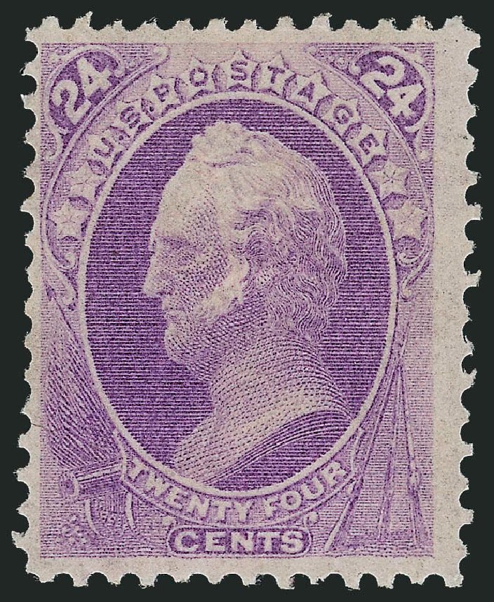 US Stamp Prices Scott Catalog 153 - 24c 1870 Winfield Scott Without Grill. Robert Siegel Auction Galleries, Mar 2011, Sale 1007, Lot 2344