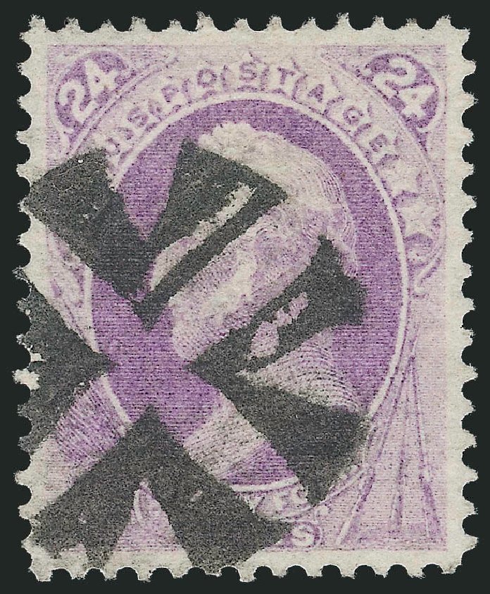 US Stamp Price Scott Catalog # 153 - 24c 1870 Winfield Scott Without Grill. Robert Siegel Auction Galleries, Oct 2012, Sale 1032, Lot 3244