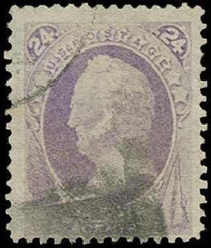 Costs of US Stamps Scott Catalogue #153: 1870 24c Winfield Scott Without Grill. H.R. Harmer, Oct 2014, Sale 3006, Lot 1215