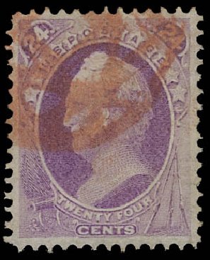 Price of US Stamps Scott #153 - 24c 1870 Winfield Scott Without Grill. Daniel Kelleher Auctions, Apr 2012, Sale 629, Lot 215
