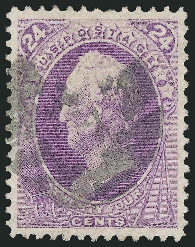 US Stamps Value Scott #153 - 1870 24c Winfield Scott Without Grill. Robert Siegel Auction Galleries, Oct 2012, Sale 1032, Lot 3245