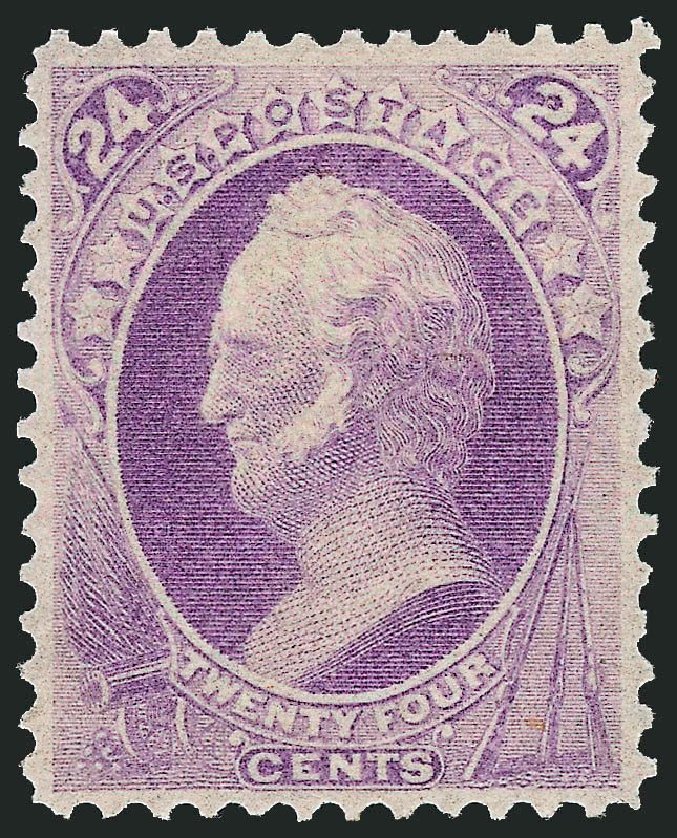 Values of US Stamp Scott Catalogue 153: 24c 1870 Winfield Scott Without Grill. Robert Siegel Auction Galleries, Mar 2013, Sale 1040, Lot 1415