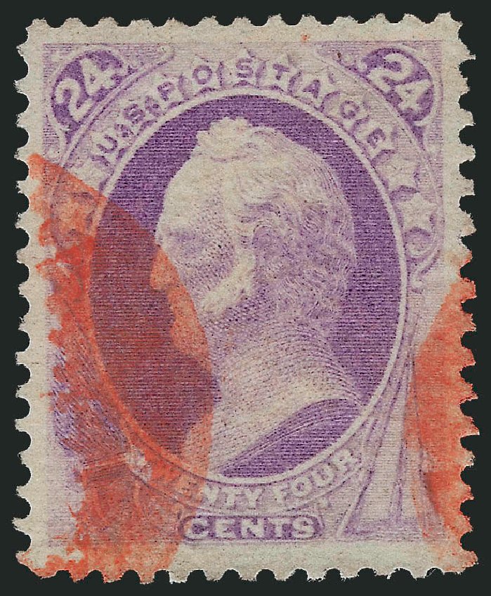 Cost of US Stamps Scott # 153 - 1870 24c Winfield Scott Without Grill. Robert Siegel Auction Galleries, Dec 2013, Sale 1062, Lot 365