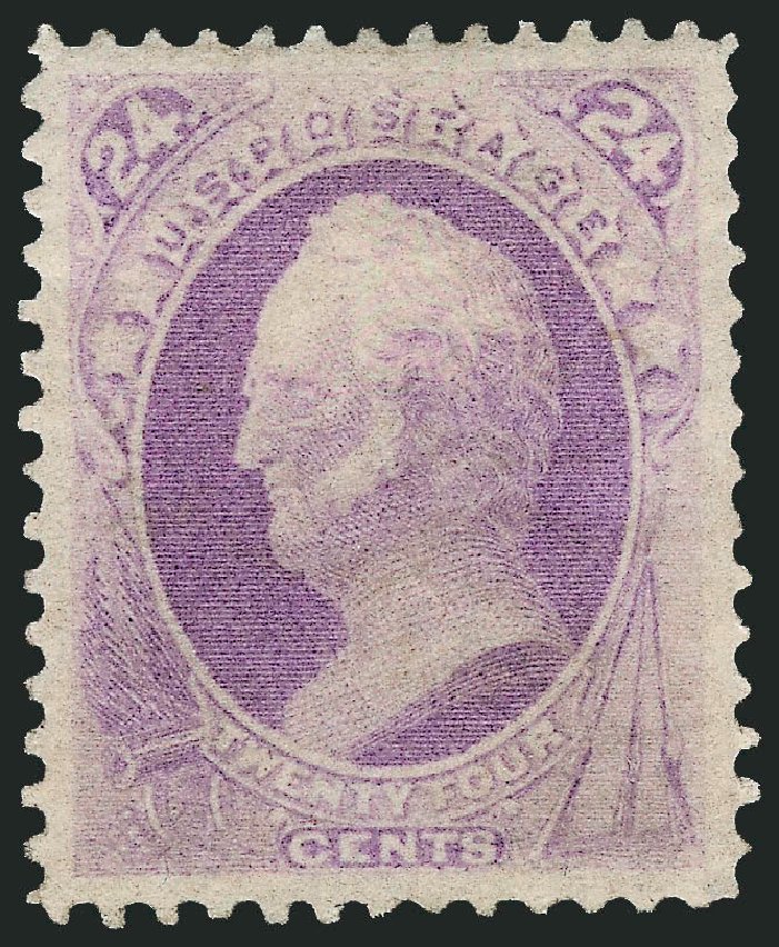 US Stamp Value Scott Cat. # 153: 1870 24c Winfield Scott Without Grill. Robert Siegel Auction Galleries, Oct 2010, Sale 997, Lot 5565