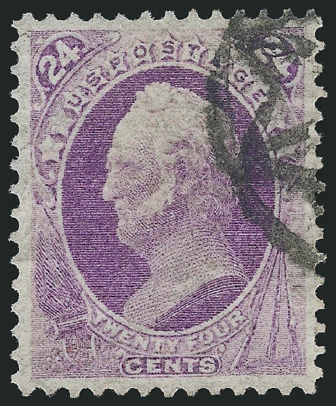 Price of US Stamp Scott Catalogue #153 - 1870 24c Winfield Scott Without Grill. Robert Siegel Auction Galleries, Feb 2015, Sale 1092, Lot 1123