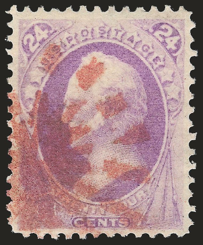 Prices of US Stamps Scott Catalog #153 - 1870 24c Winfield Scott Without Grill. Robert Siegel Auction Galleries, Sep 2009, Sale 976, Lot 1563