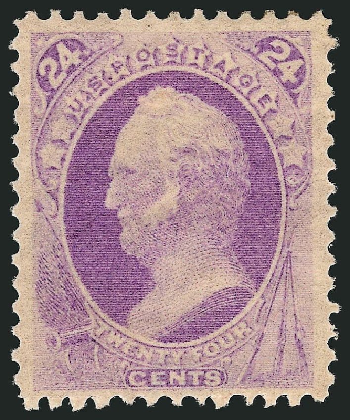 Values of US Stamp Scott Catalogue #153: 1870 24c Winfield Scott Without Grill. Robert Siegel Auction Galleries, Sep 2014, Sale 1078, Lot 296