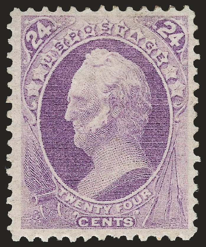 Prices of US Stamps Scott Catalogue 153: 1870 24c Winfield Scott Without Grill. Robert Siegel Auction Galleries, Apr 2009, Sale 972, Lot 3156