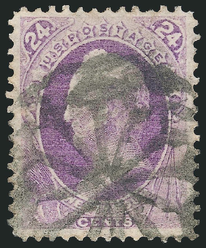 US Stamps Values Scott #153: 24c 1870 Winfield Scott Without Grill. Robert Siegel Auction Galleries, Sep 2009, Sale 976, Lot 1566