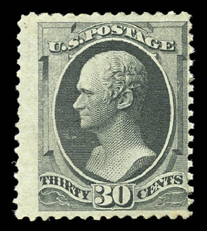 Costs of US Stamps Scott Catalog # 154 - 30c 1870 Hamilton Without Grill. Matthew Bennett International, Sep 2011, Sale 338, Lot 1828